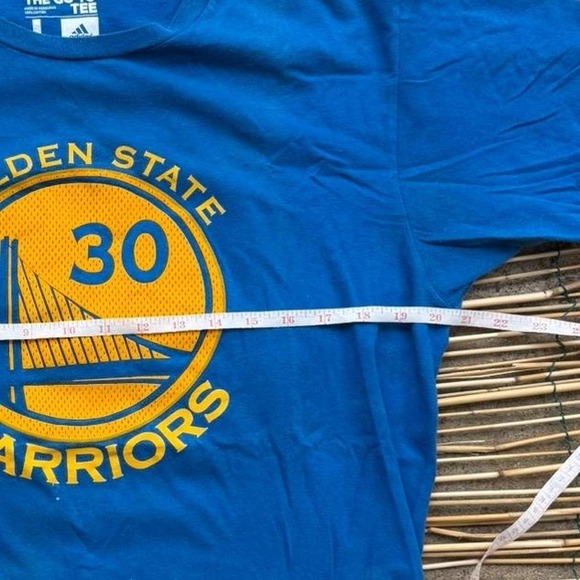 Golden State Warriors Curry 30 Adidas‎ Tee Large Blue Yellow Tshirt - Picture 5 of 7